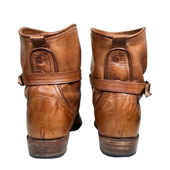 FRYE Dorado Slouchy Buckled Leather Boots - Picture 7 of 11